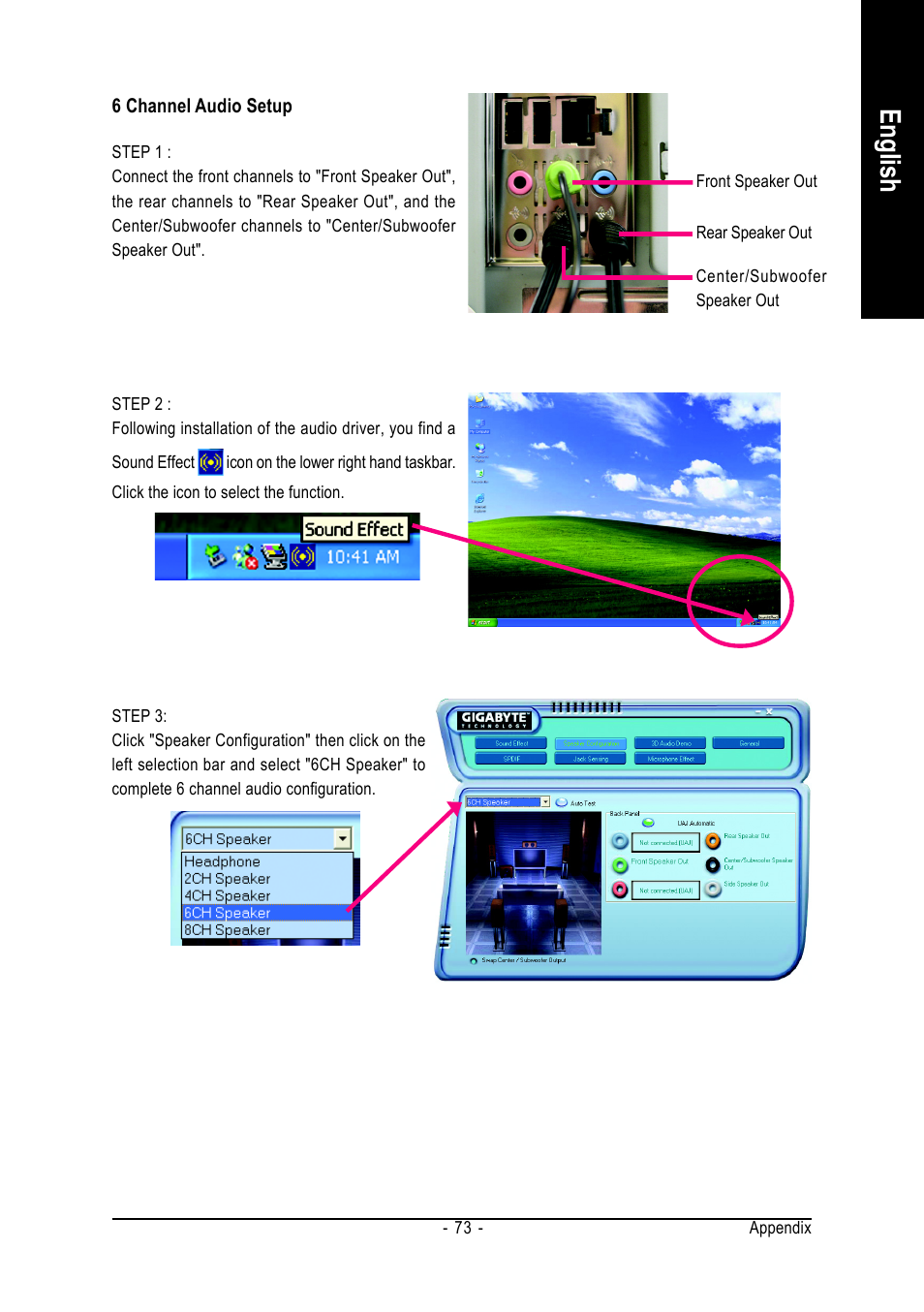 English | GIGABYTE AMD Socket 754 Processor Motherboard GA-K8NE User Manual | Page 73 / 80
