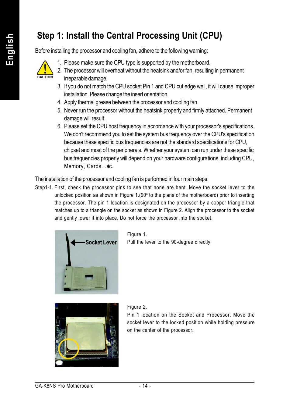 GIGABYTE AMD Socket 754 Processor Motherboard GA-K8NS Pro User Manual | Page 14 / 96
