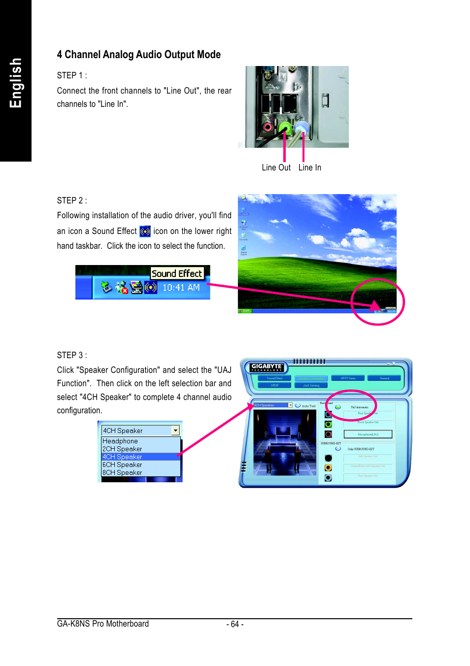 English | GIGABYTE AMD Socket 754 Processor Motherboard GA-K8NS Pro User Manual | Page 64 / 96