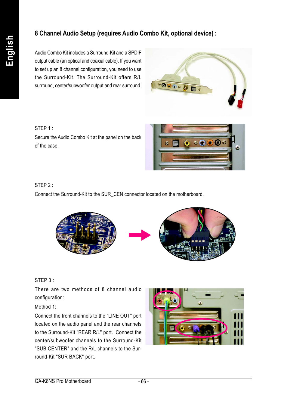 English | GIGABYTE AMD Socket 754 Processor Motherboard GA-K8NS Pro User Manual | Page 66 / 96