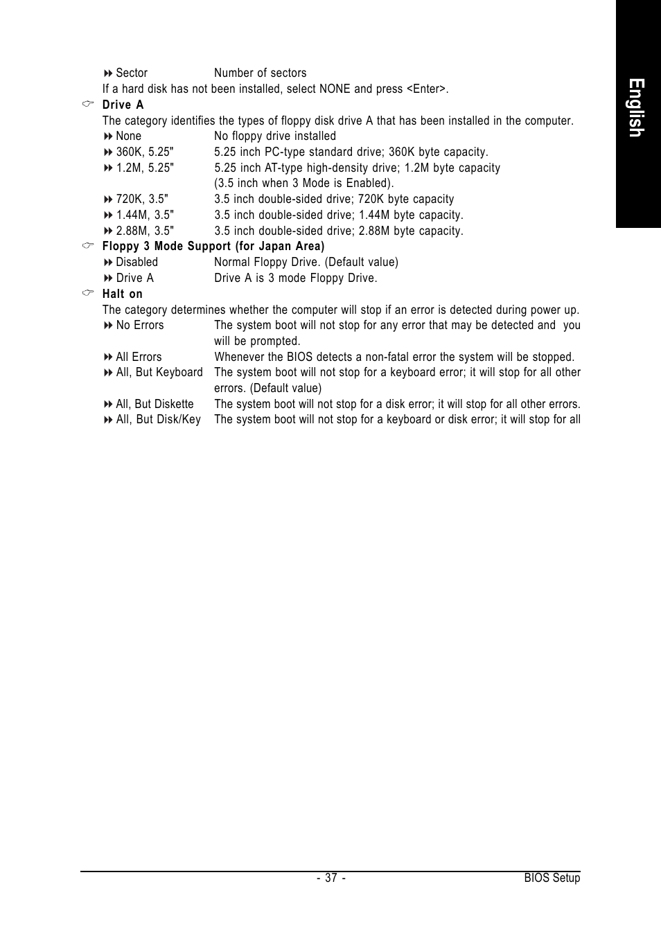English | GIGABYTE AMD Socket 939 Processor Motherboard GA-K8NXP-SLI User Manual | Page 37 / 88