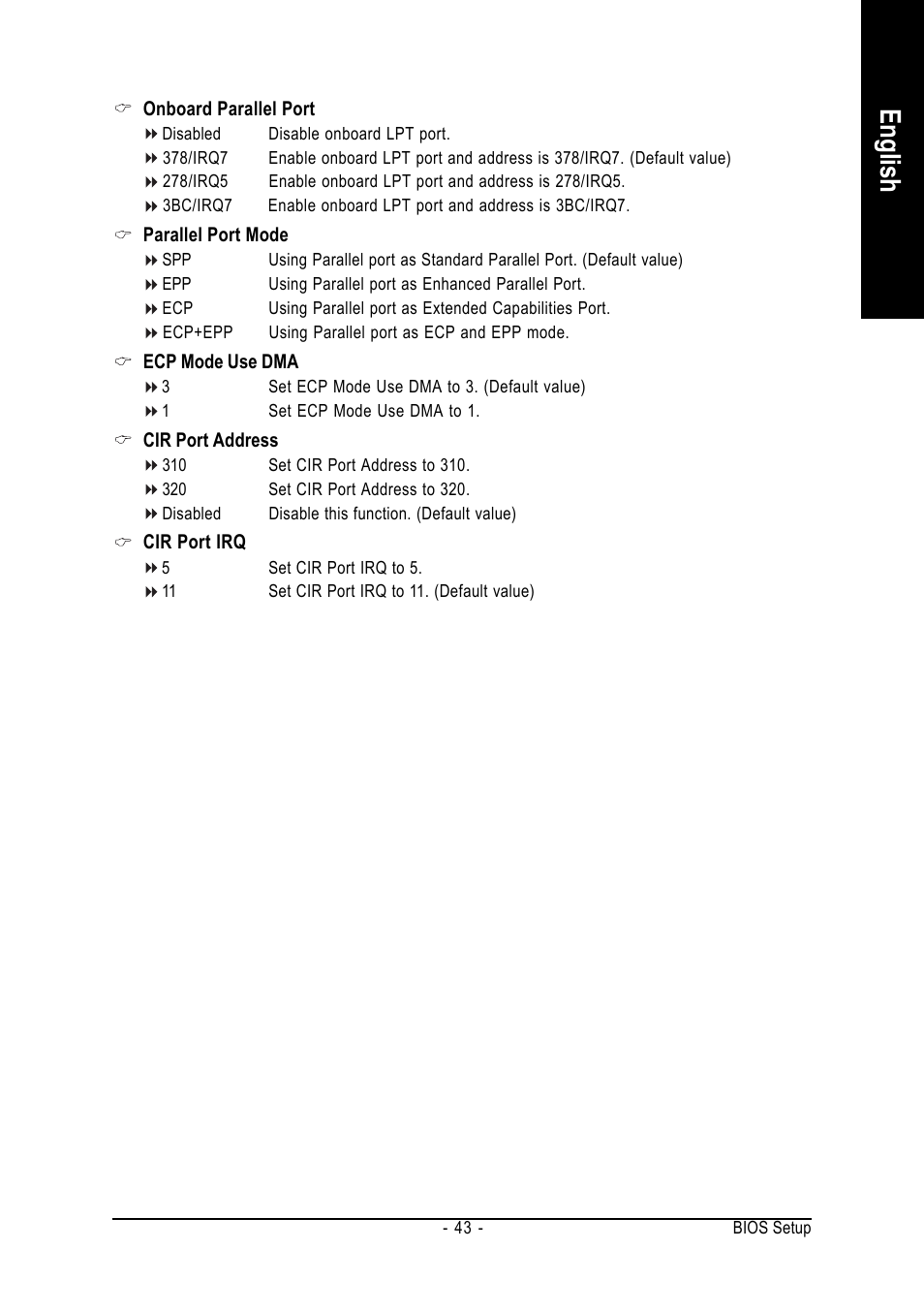 English | GIGABYTE AMD Socket 939 Processor Motherboard GA-K8NXP-SLI User Manual | Page 43 / 88