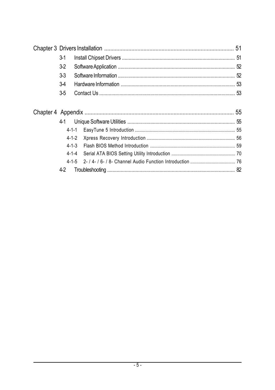 GIGABYTE AMD Socket 939 Processor Motherboard GA-K8NXP-SLI User Manual | Page 5 / 88