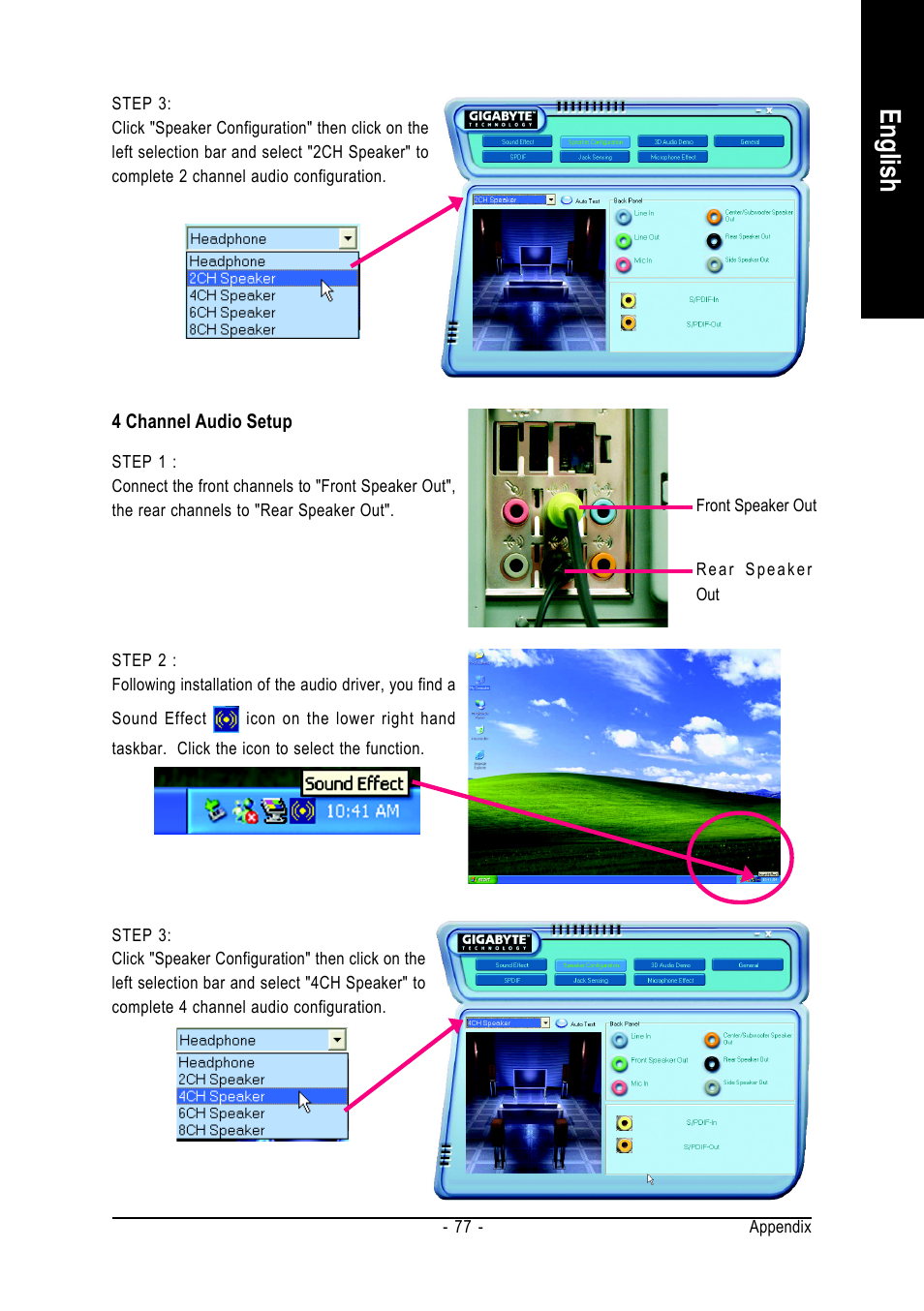 English | GIGABYTE AMD Socket 939 Processor Motherboard GA-K8NXP-SLI User Manual | Page 77 / 88