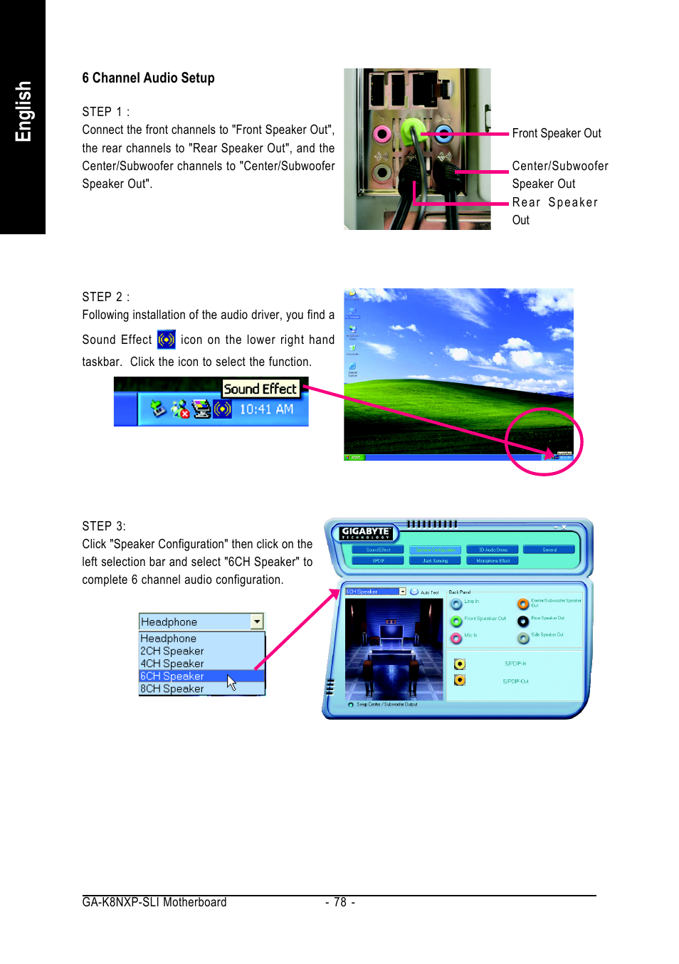 English | GIGABYTE AMD Socket 939 Processor Motherboard GA-K8NXP-SLI User Manual | Page 78 / 88