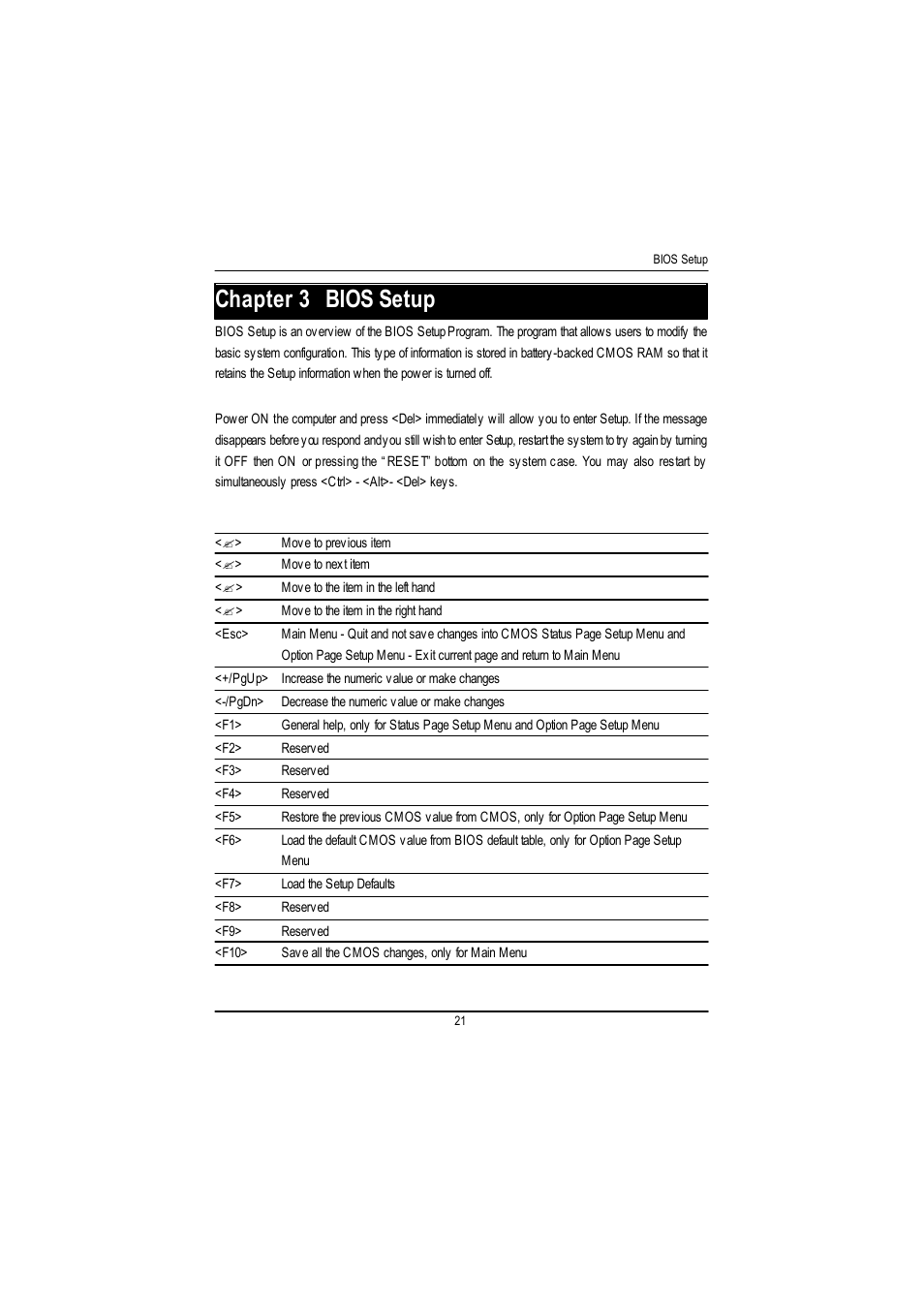 Chapter 3 bios setup | GIGABYTE GA-8IDML User Manual | Page 25 / 67