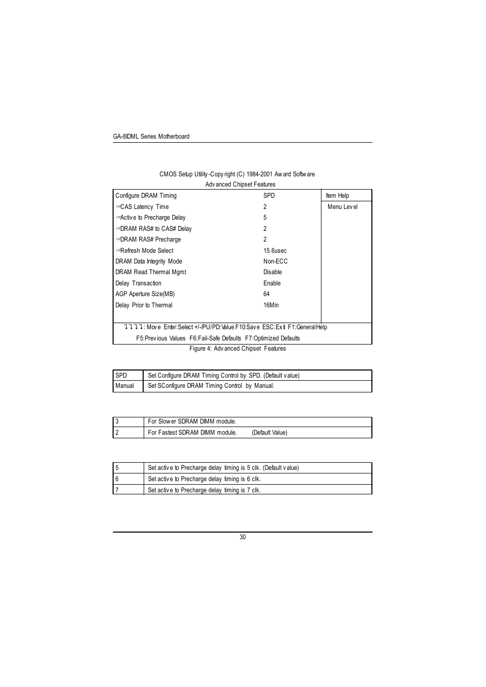 Advanced chipset features | GIGABYTE GA-8IDML User Manual | Page 34 / 67
