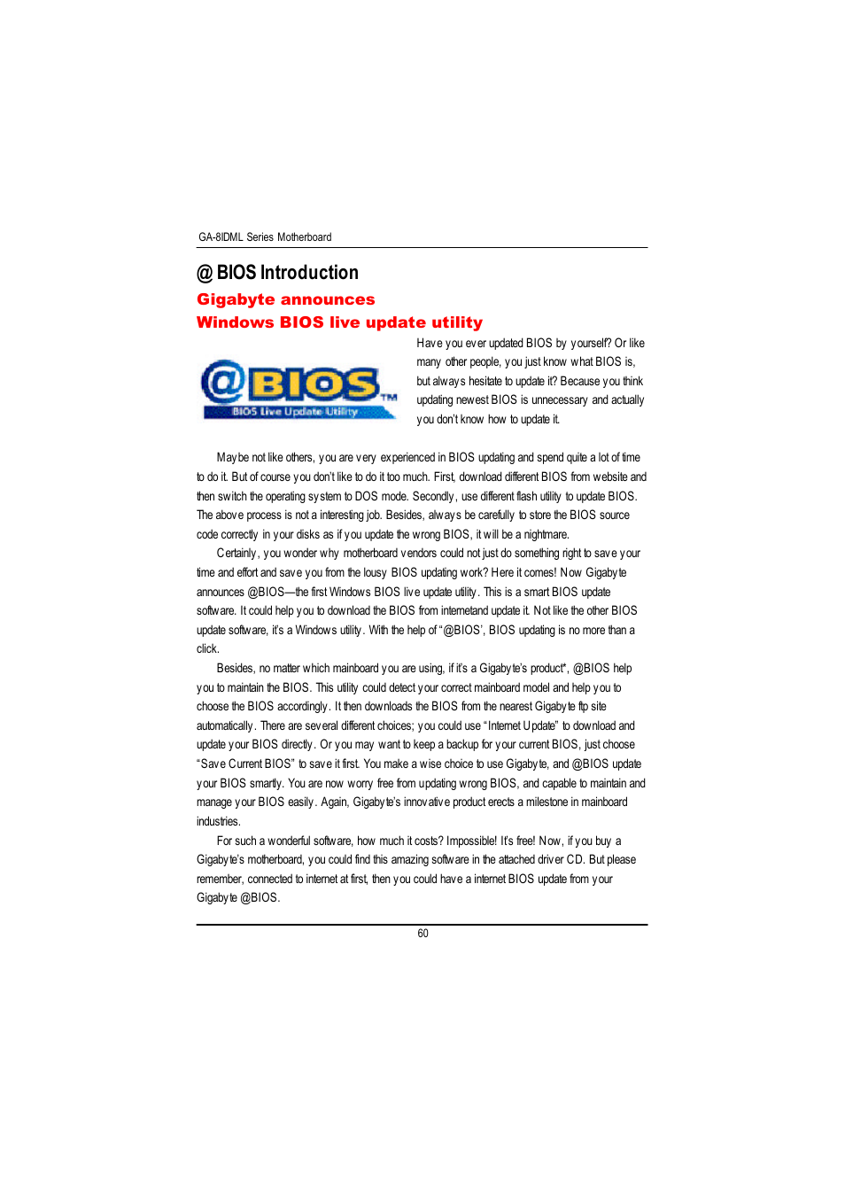 Bios introduction | GIGABYTE GA-8IDML User Manual | Page 64 / 67