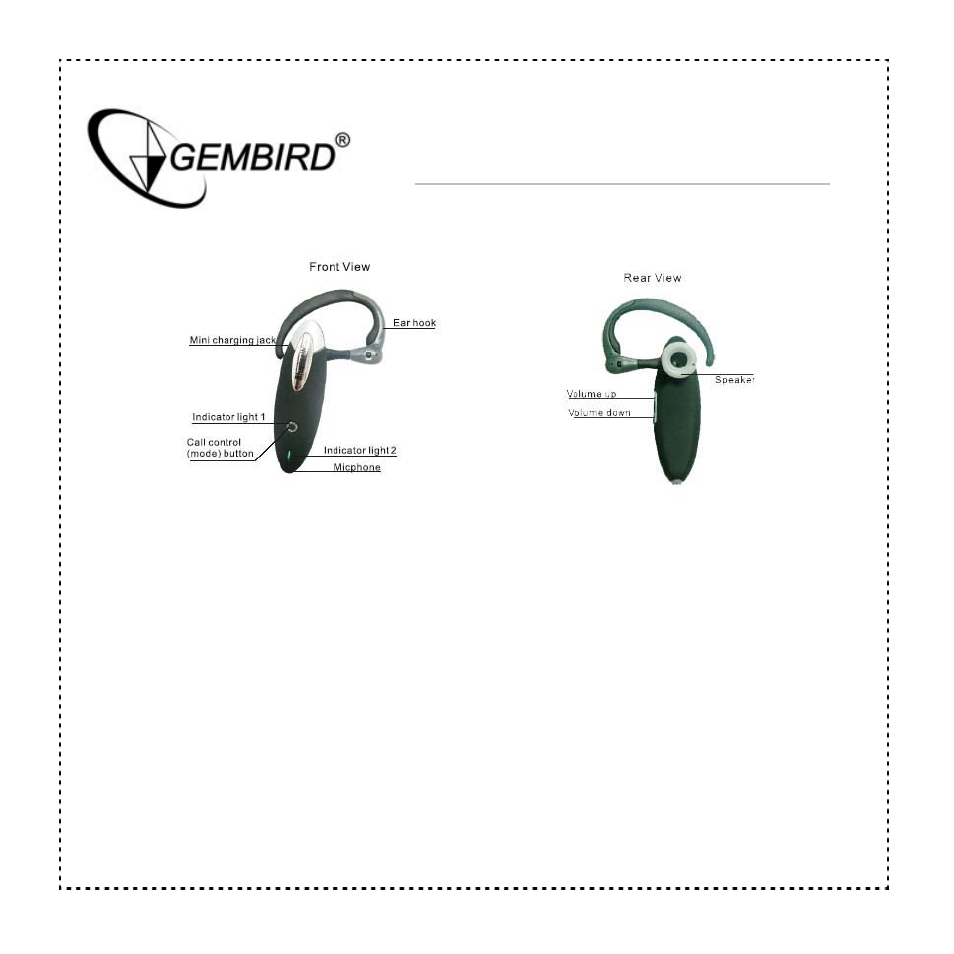 Gembird BTHS-002 User Manual | Page 5 / 12