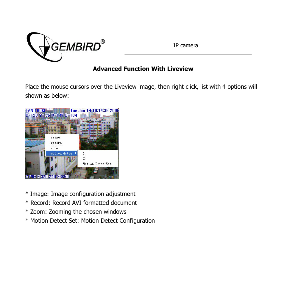 Gembird CAM77IP User Manual | Page 17 / 43