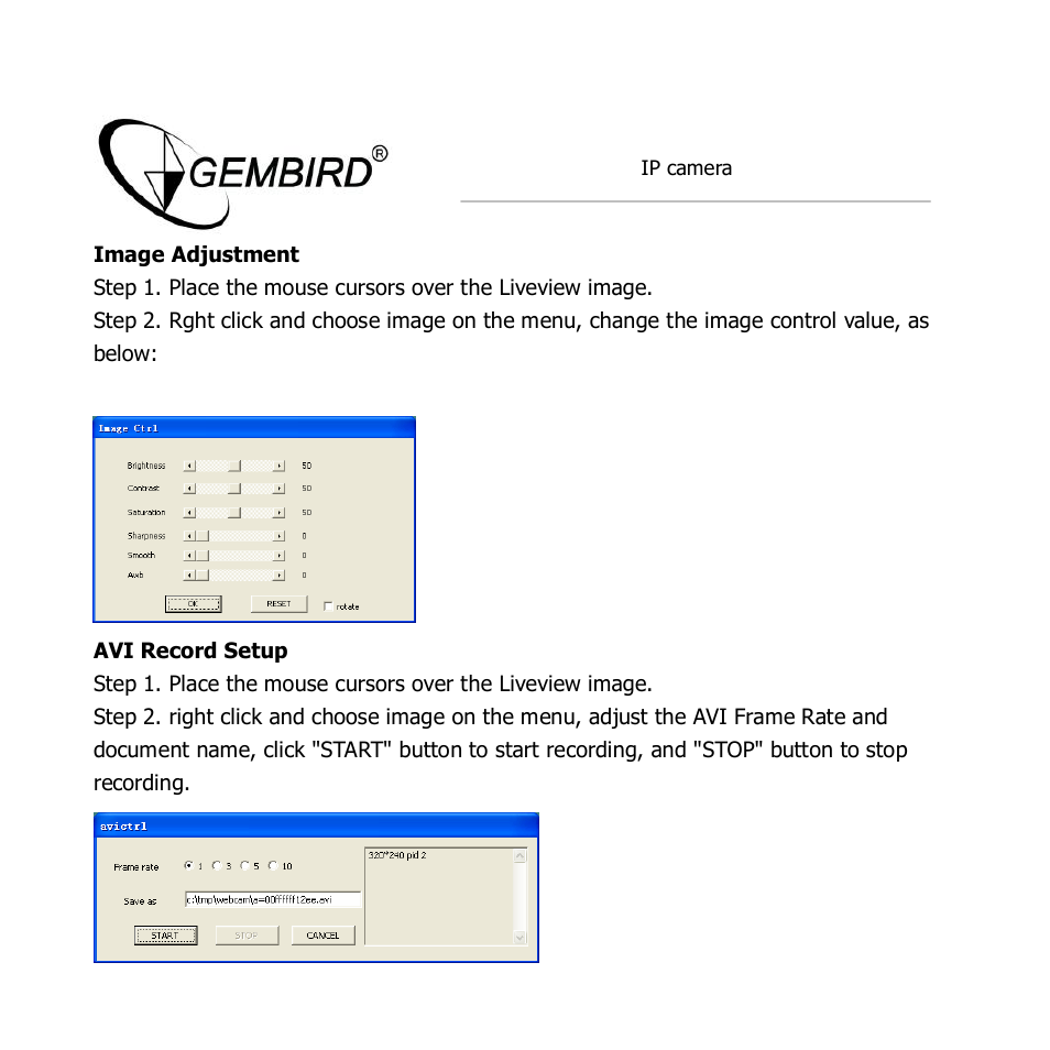 Gembird CAM77IP User Manual | Page 18 / 43