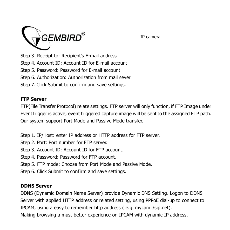 Gembird CAM77IP User Manual | Page 28 / 43