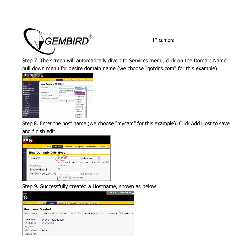 Gembird CAM77IP User Manual | Page 35 / 43