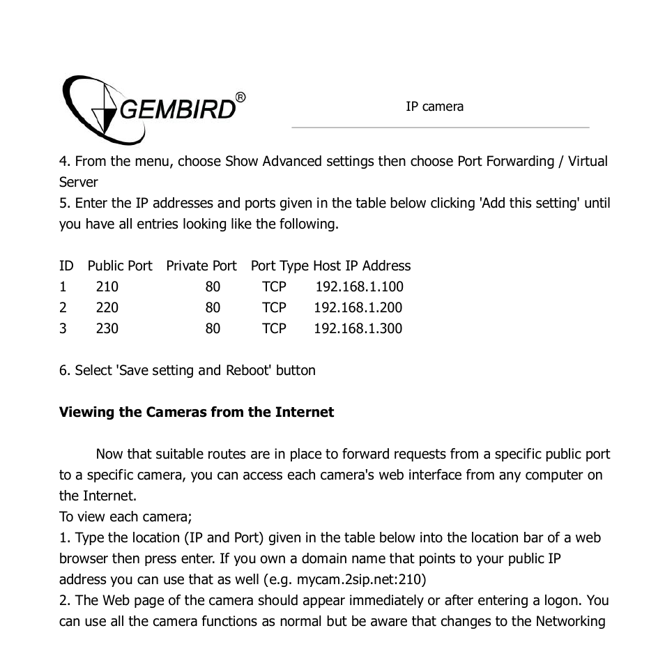 Gembird CAM77IP User Manual | Page 42 / 43