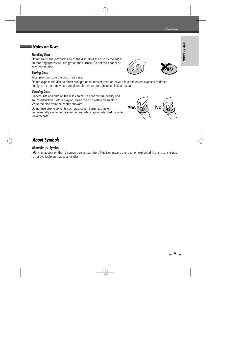 About symbols no yes | Go-Video VR2945 User Manual | Page 10 / 67