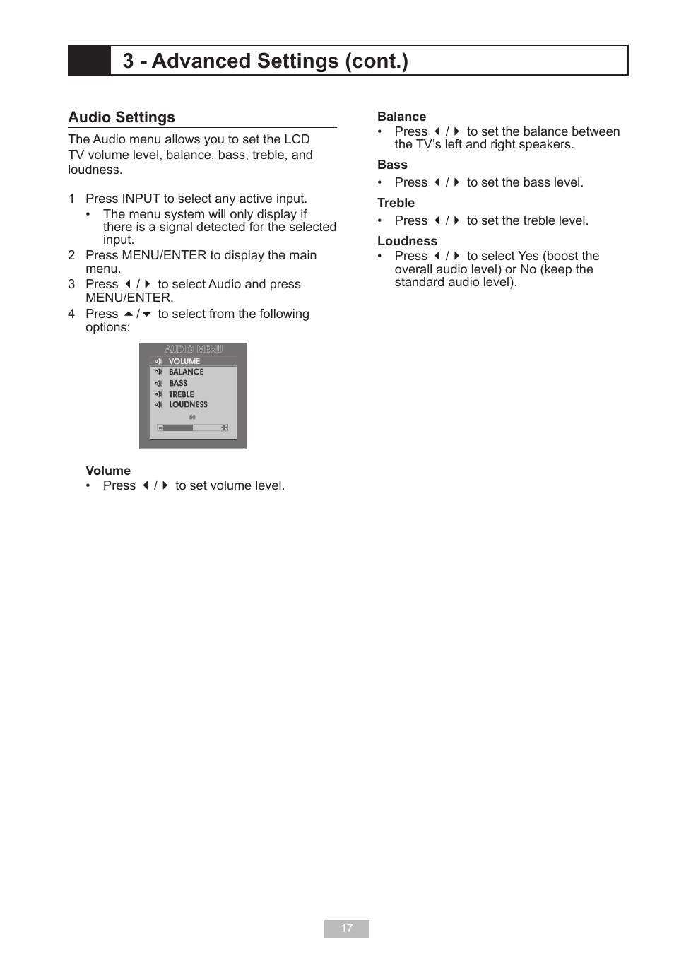 3 - advanced settings (cont.) | Go-Video T2040 User Manual | Page 17 / 22