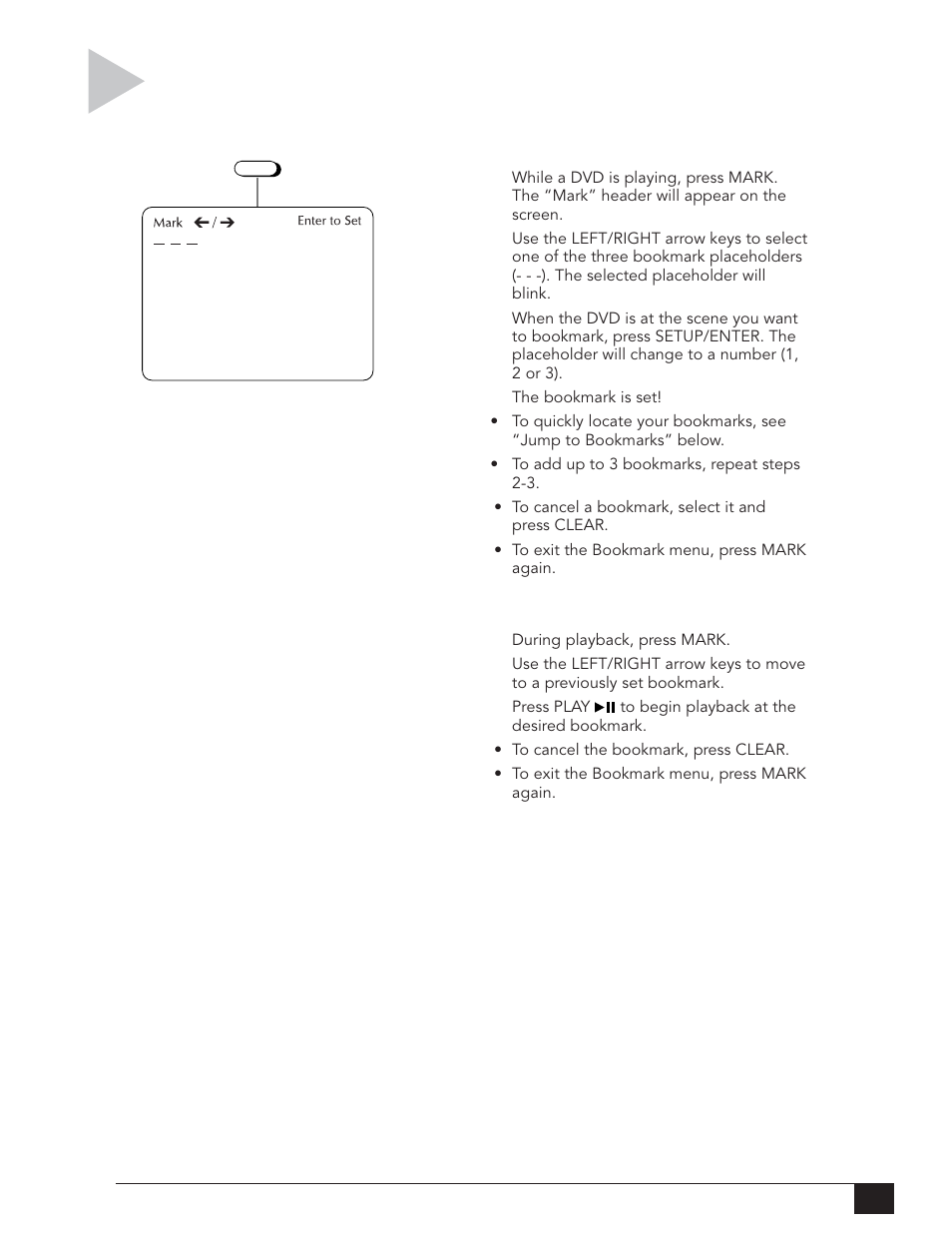 Bookmarks | Go-Video DVR 4550 User Manual | Page 25 / 72
