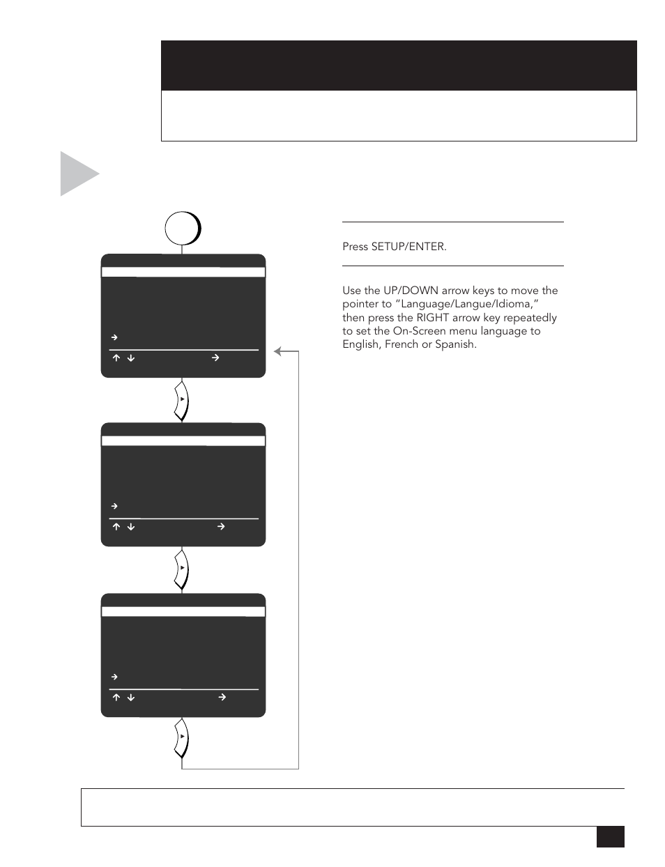 Language settings | Go-Video DVR 4550 User Manual | Page 49 / 72