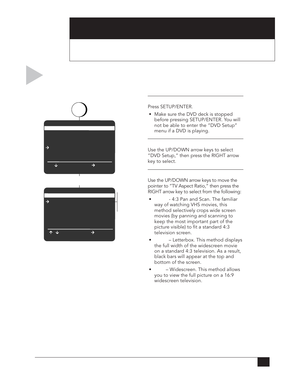 Tv aspect ra tio | Go-Video DVR 4550 User Manual | Page 57 / 72