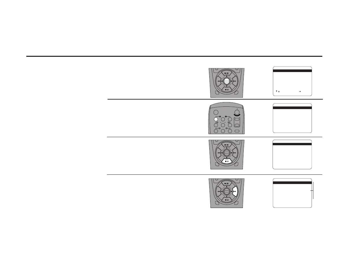 Set time zone, Open the “setup menu, Open the “set clock menu | Select “time zone, Set “time zone, Press and hold the menu button for 3 seconds, Press 1 | Go-Video DDV9355 User Manual | Page 19 / 106