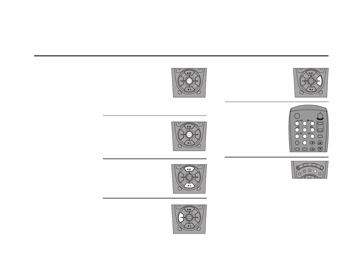 Menu navigation - remote control, Right arrow, Clear | Menu, Menu (3 seconds), Up/down arrows, Left arrow, Press to select and cycle through menu items, Press to move up or down the list of menu items | Go-Video DDV9355 User Manual | Page 32 / 106