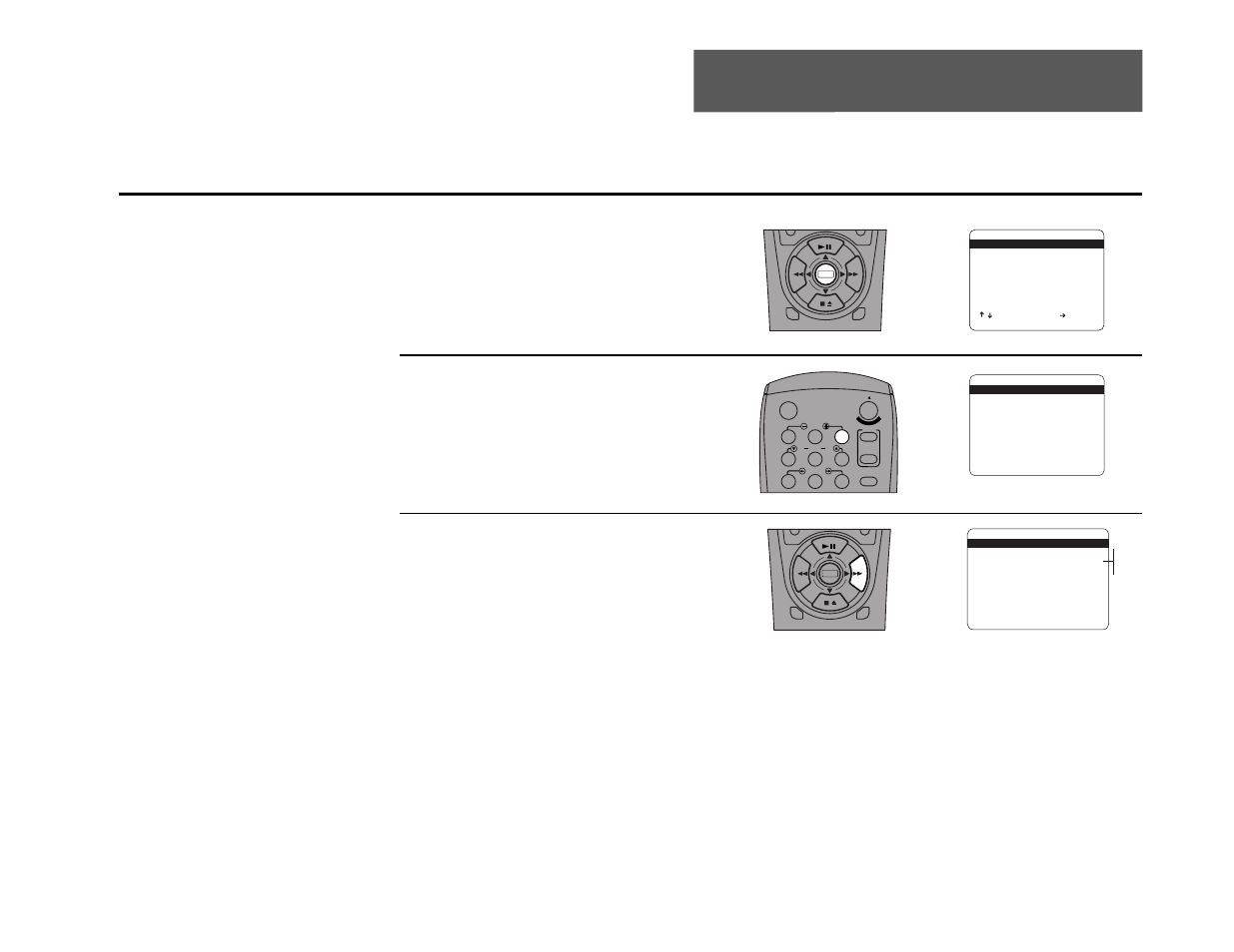 4 - tuner & channel list, Tuner band, Open “setup menu | Select “tuner & channel list, Set “tuner band, Press and hold the menu button for 3 seconds, Press 3 | Go-Video DDV9355 User Manual | Page 38 / 106