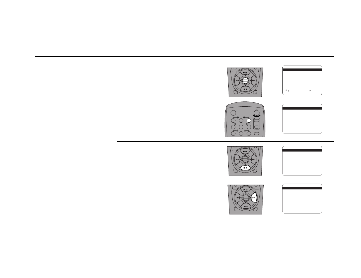 Show weak channels, Open “setup menu, Select “tuner & channel list | Select “show weak channels, Set “show weak channels, Press and hold the menu button for 3 seconds, Press 3 | Go-Video DDV9355 User Manual | Page 42 / 106