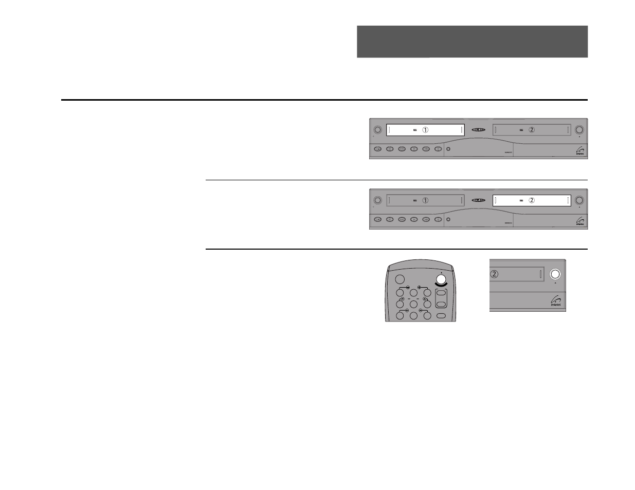 5 - copy features, Basic copying, Insert source tape | Insert target tape, Copy your tape | Go-Video DDV9355 User Manual | Page 44 / 106