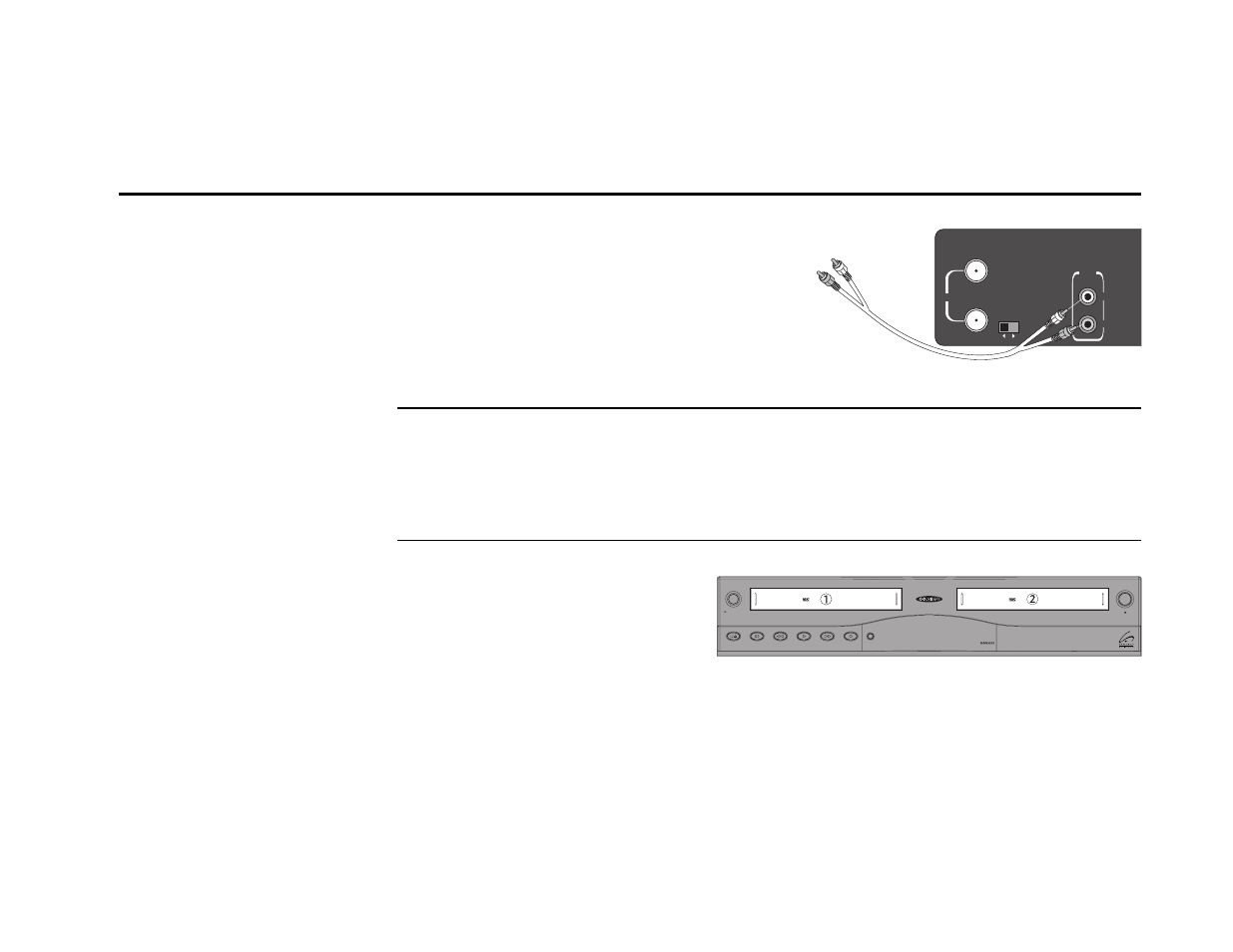 Audio connections, Connect vcr to audio receiver, Set audio receiver to aux | Play a tape | Go-Video DDV9355 User Manual | Page 88 / 106