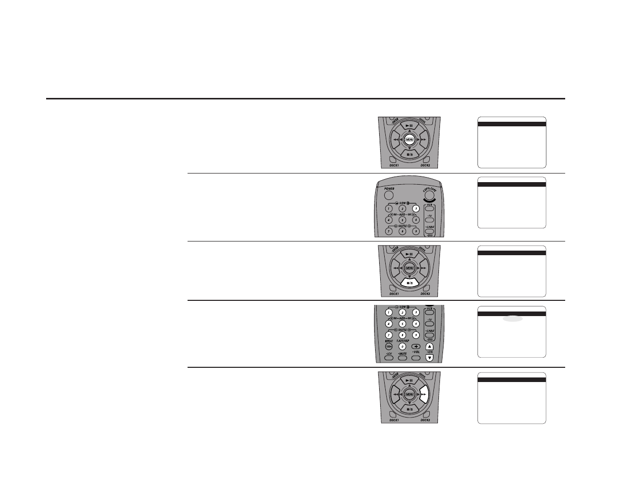 Remove channel, Open “setup menu, Select “tuner & channel list | Select “remove channel, Tune the channel, Remove the channel, Press and hold the menu button for 3 seconds, Press 3 | Go-Video DDV9485 User Manual | Page 42 / 110