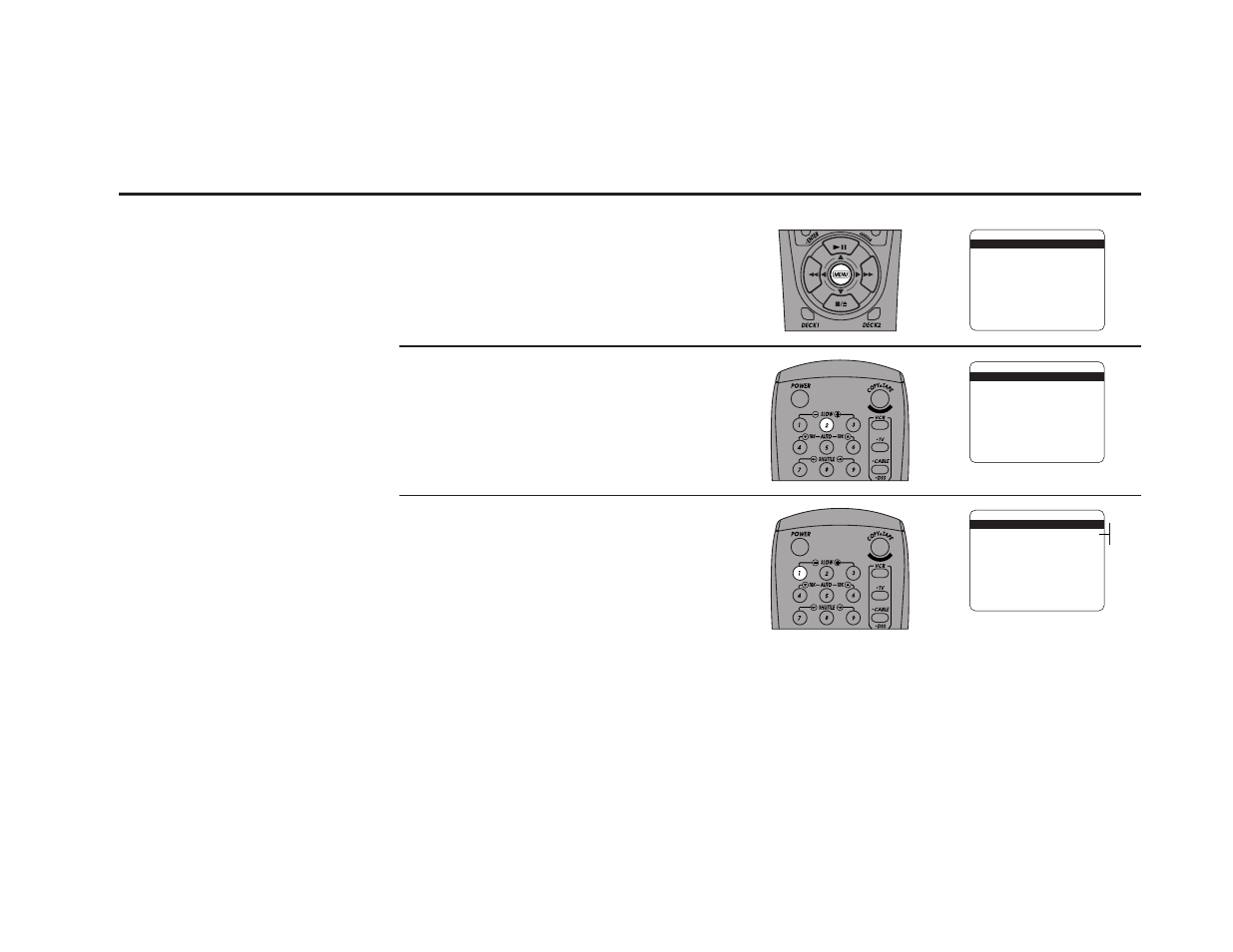 Copy mode, Open “setup menu, Select “copy/record settings | Set “copy mode, Press and hold the menu button for 3 seconds, Press 2 | Go-Video DDV9485 User Manual | Page 49 / 110