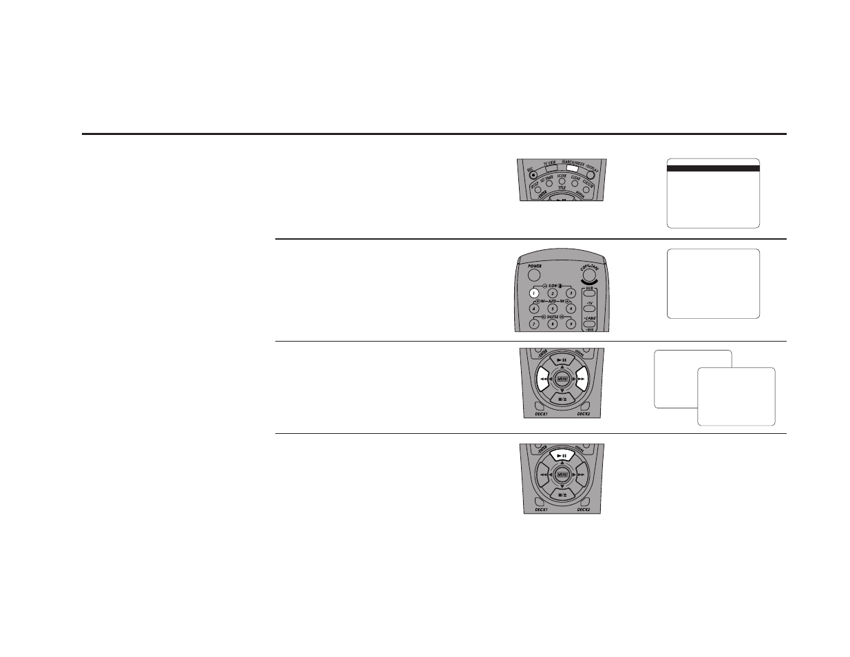 Index scan, Open “search menu, Select “index search/scan | Scan for index marks, Review the tape | Go-Video DDV9485 User Manual | Page 83 / 110