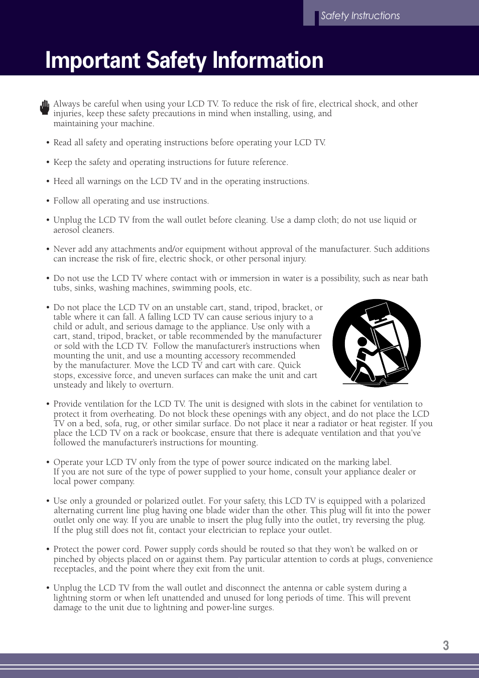 Important safety information | Go-Video TW1730 User Manual | Page 3 / 72