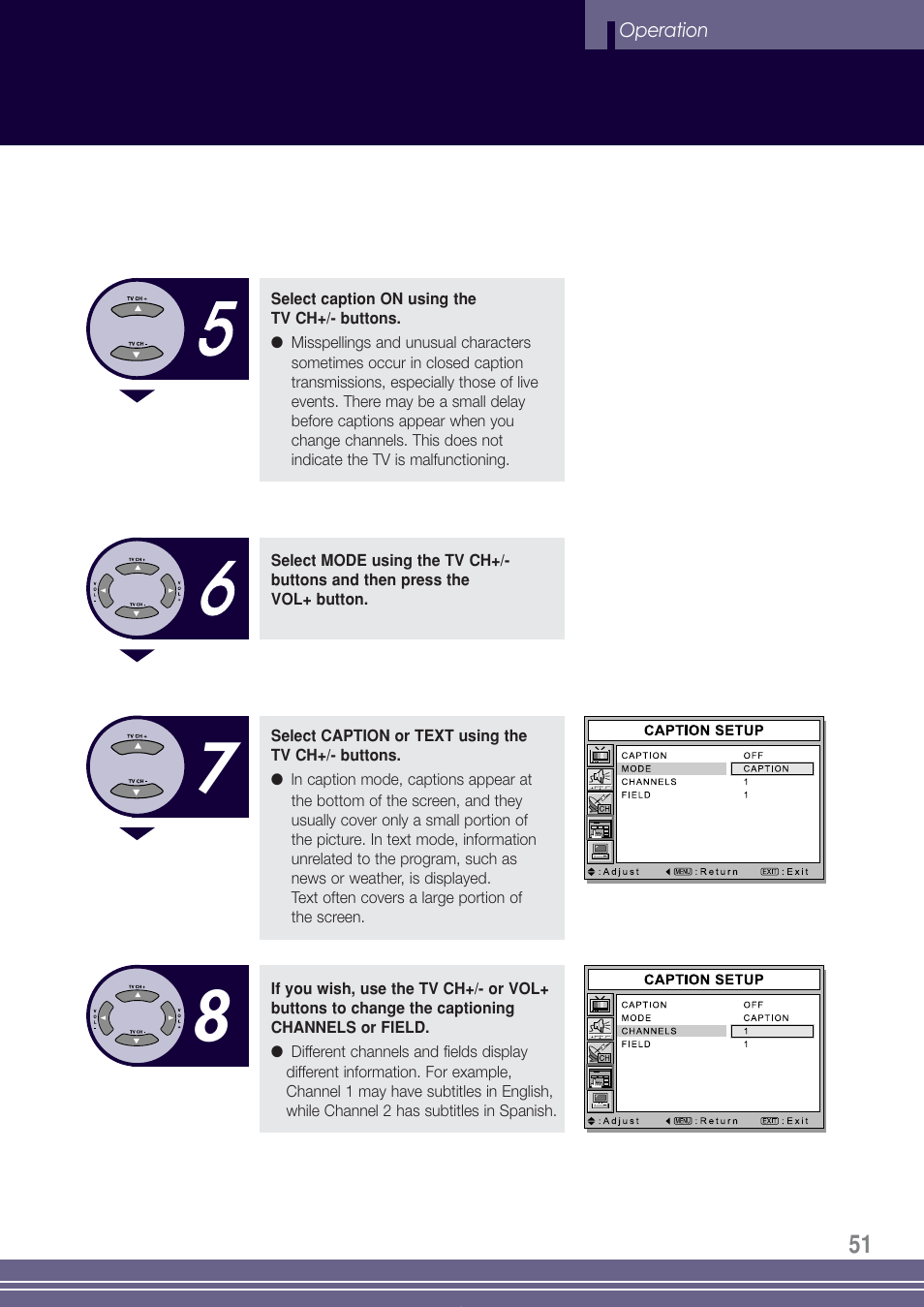 Go-Video TW1730 User Manual | Page 51 / 72