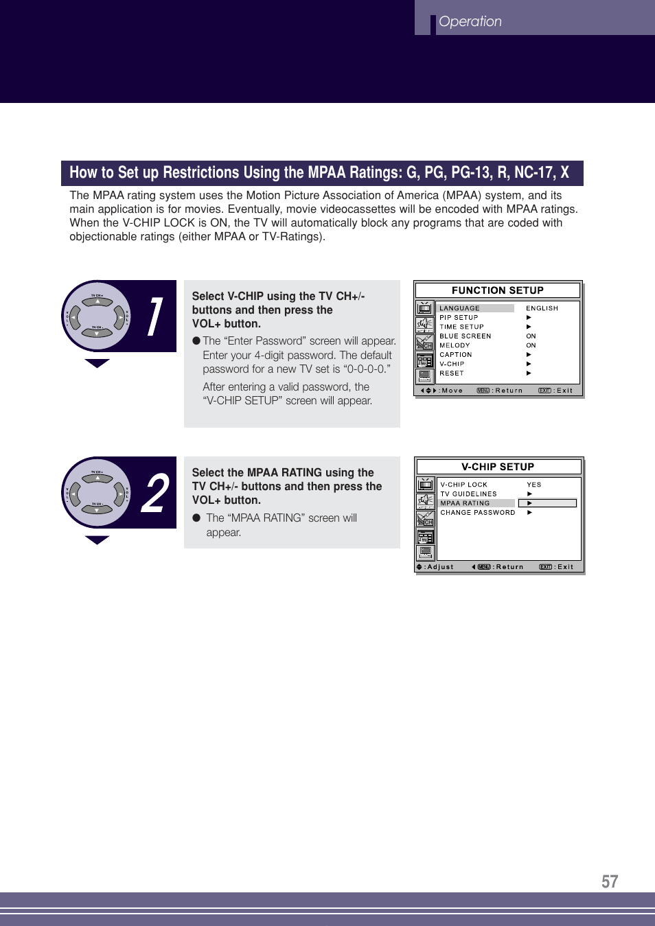 Go-Video TW1730 User Manual | Page 57 / 72