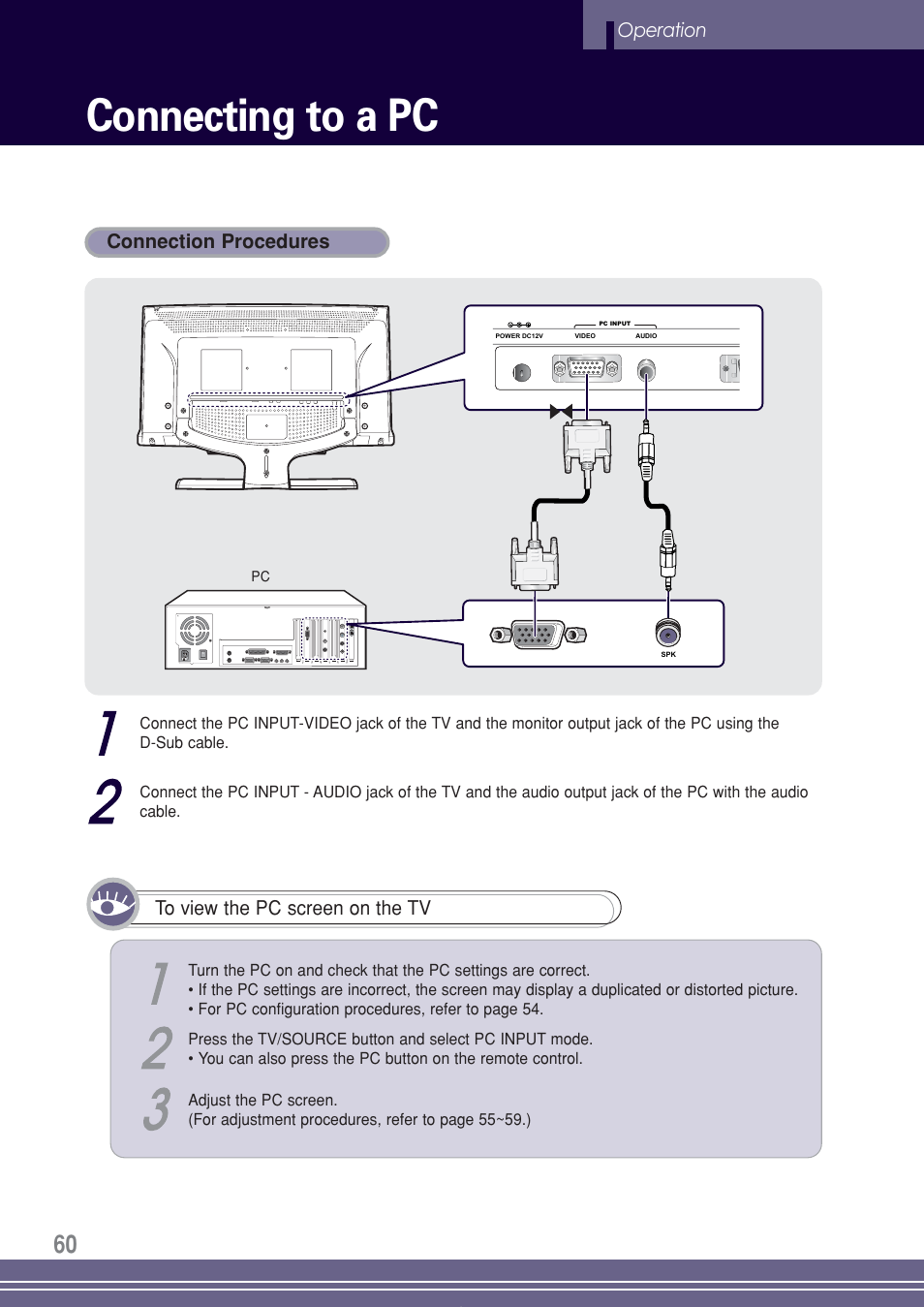 Connecting to a pc | Go-Video TW1730 User Manual | Page 60 / 72