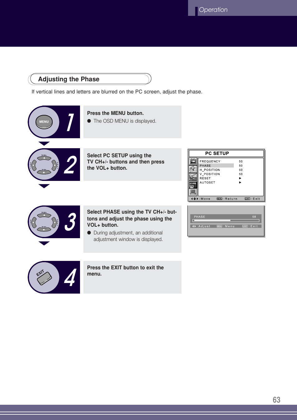 Go-Video TW1730 User Manual | Page 63 / 72