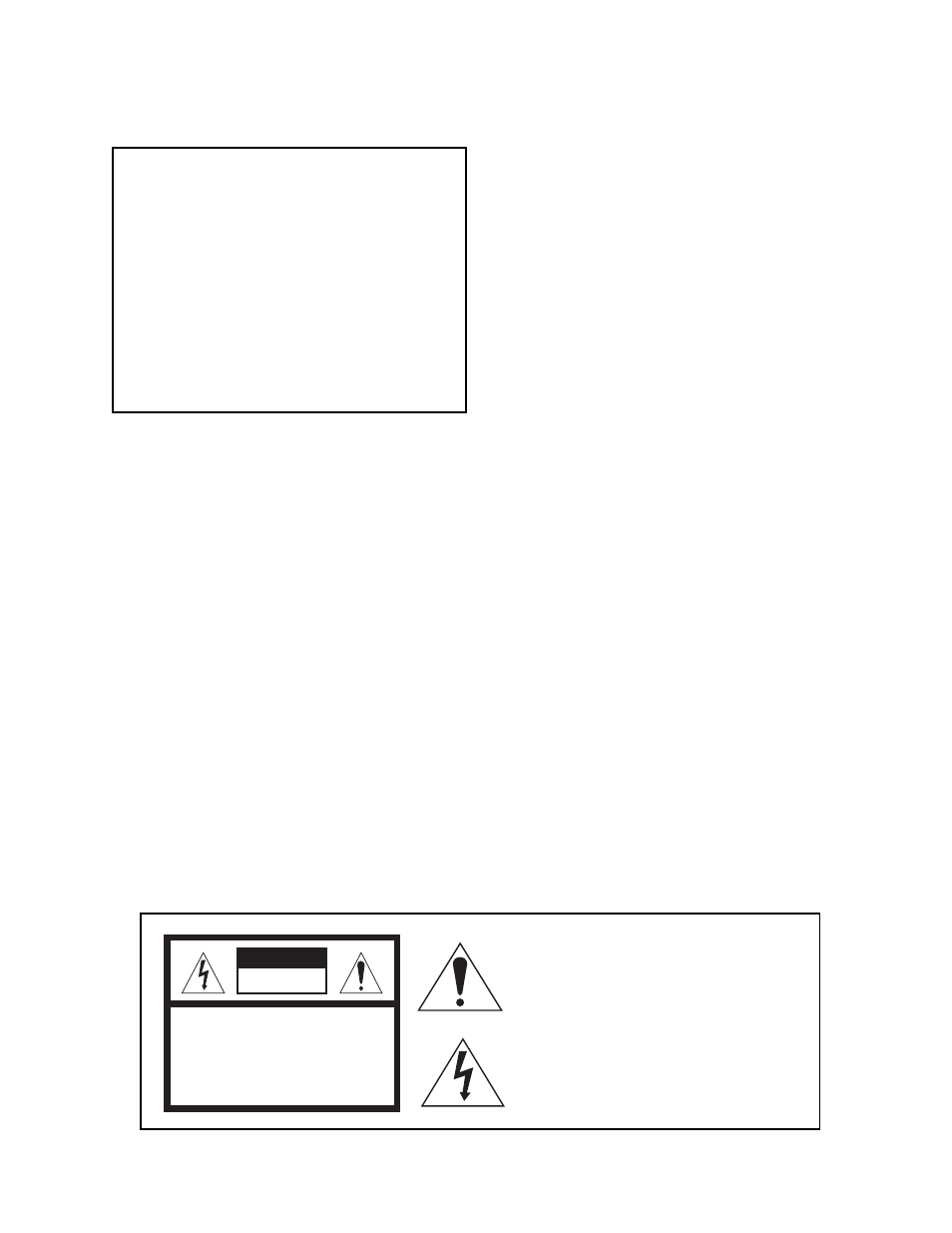 Warning, User/installer caution, Caution | Cuidado, Attention | Go-Video 9100 User Manual | Page 2 / 58