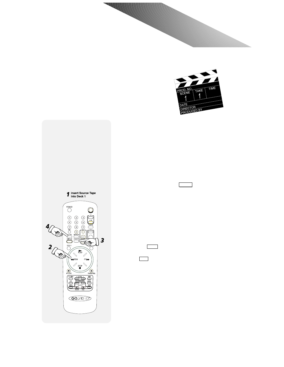Editing features, Videotape editing, Automatic assembly editing | Go-Video 9100 User Manual | Page 35 / 58