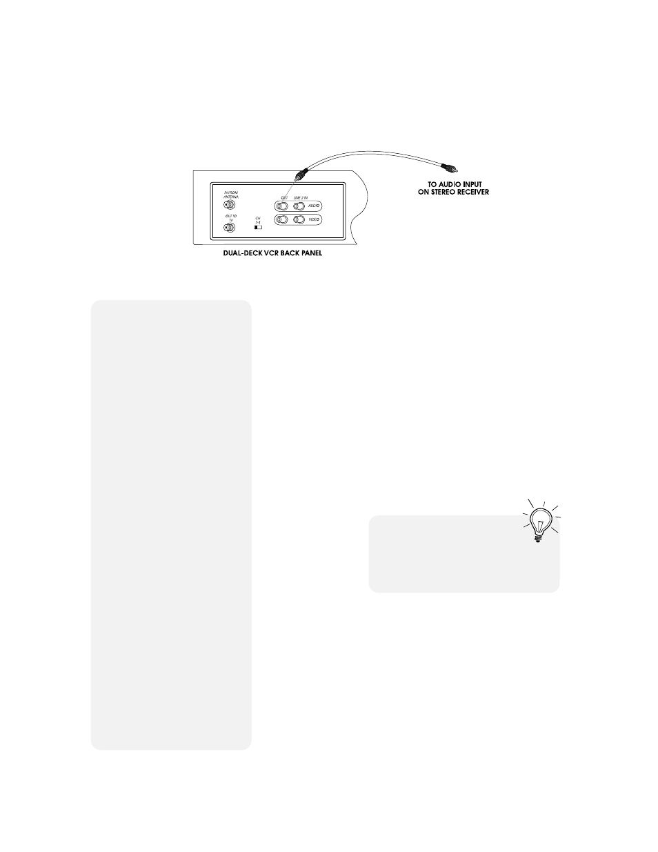 Audio connections | Go-Video 9100 User Manual | Page 44 / 58