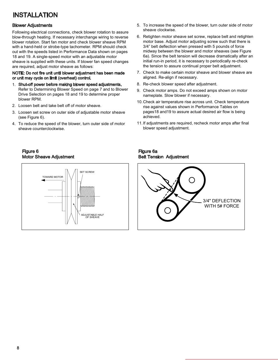 Installation, Heater parts from acf greenhouses | Modine Manufacturing BAE User Manual | Page 8 / 28