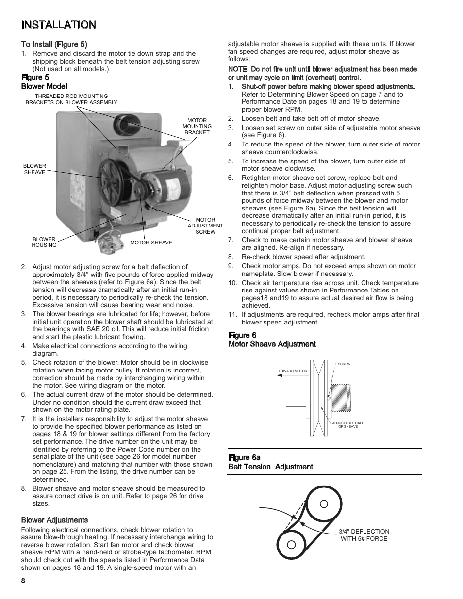 Installation, Heater parts from acf greenhouses | Modine Manufacturing GAS-FIRED HEATERS BD User Manual | Page 8 / 28