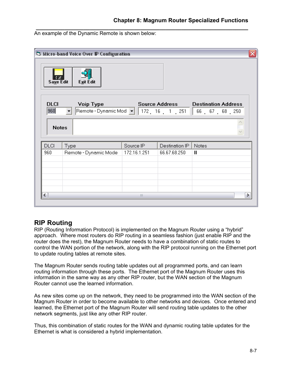 Rip routing, Rip routing -7 | Marathon MAGNUM ROUTER User Manual | Page 104 / 167