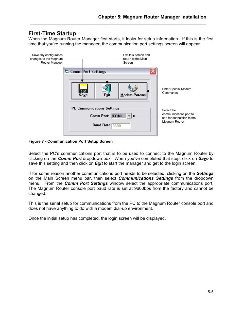 First-time startup, First-time startup -5 | Marathon MAGNUM ROUTER User Manual | Page 26 / 167