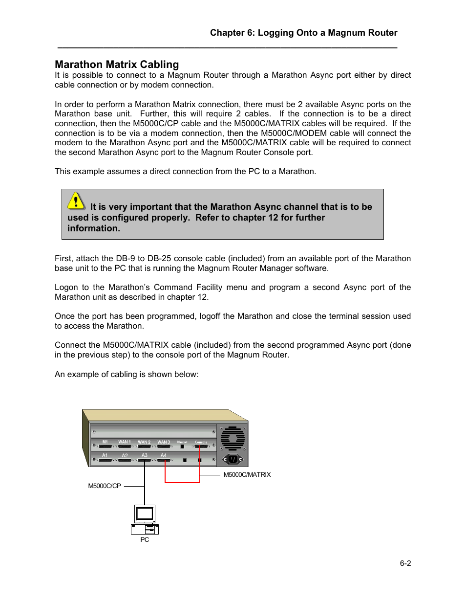 Marathon matrix cabling, Marathon matrix cabling -2 | Marathon MAGNUM ROUTER User Manual | Page 29 / 167