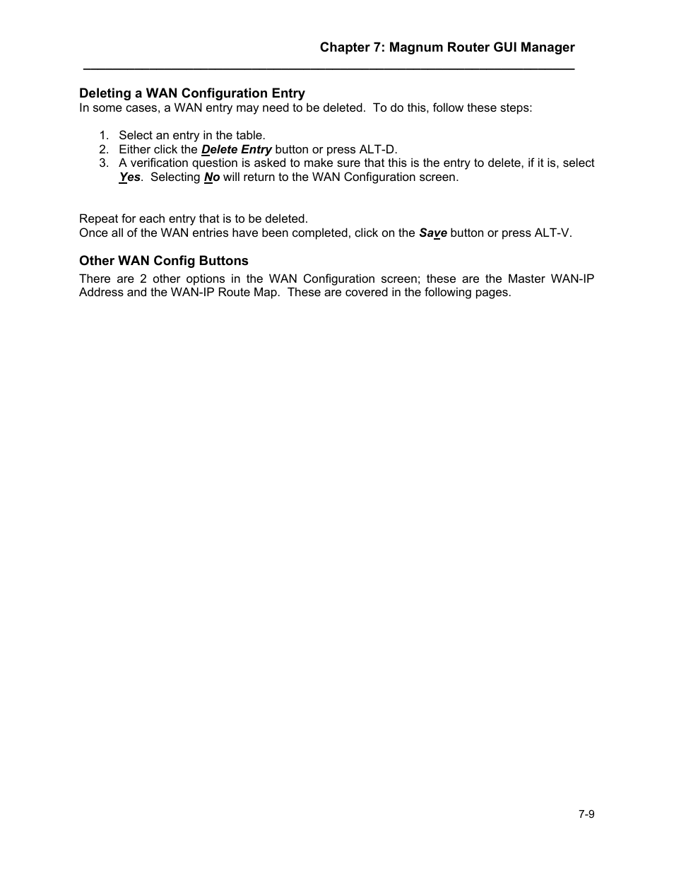 Other wan config buttons, Other wan config buttons -9 | Marathon MAGNUM ROUTER User Manual | Page 54 / 167