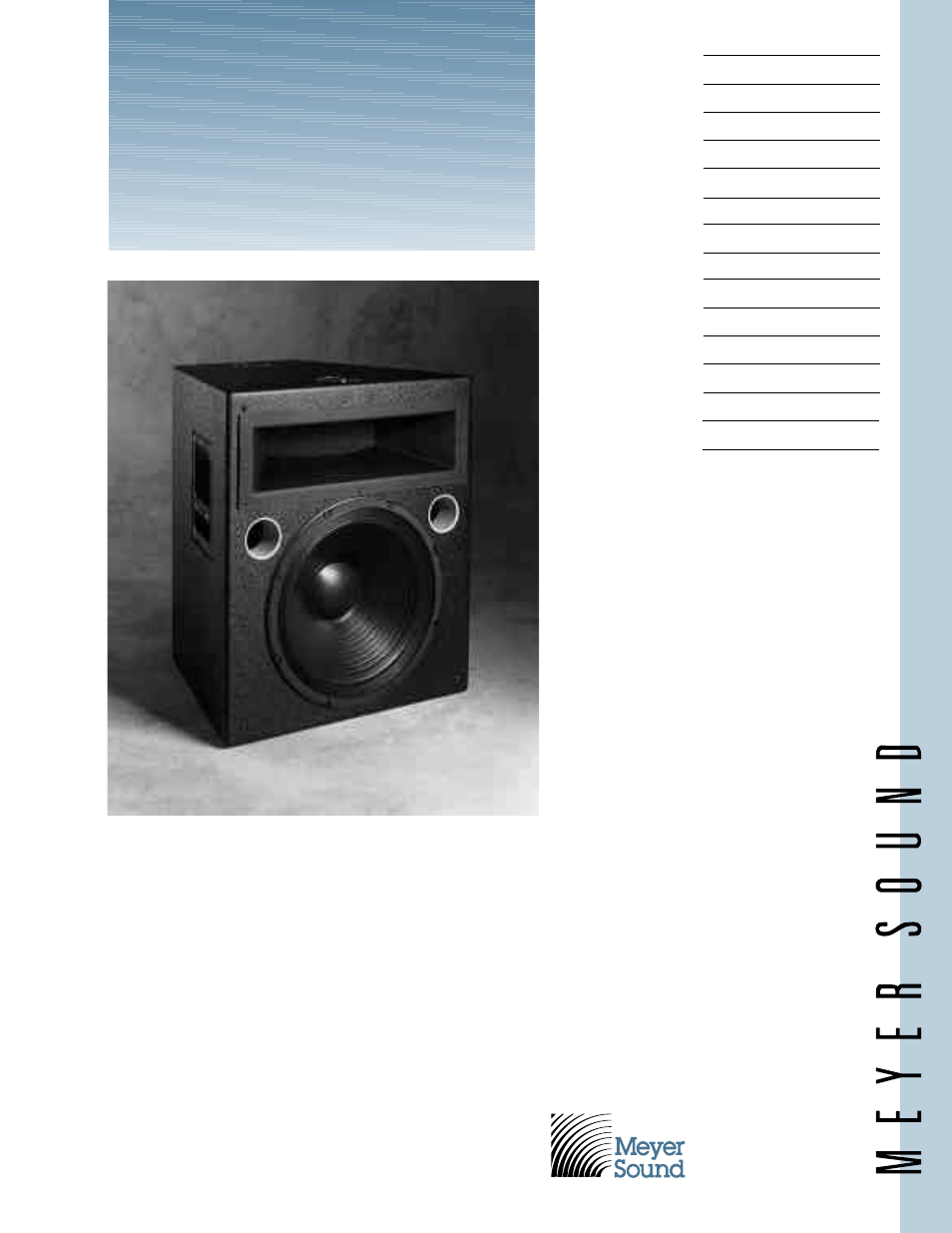 Meyer Sound High-Power Loudspeaker MSL-2A User Manual | 4 pages