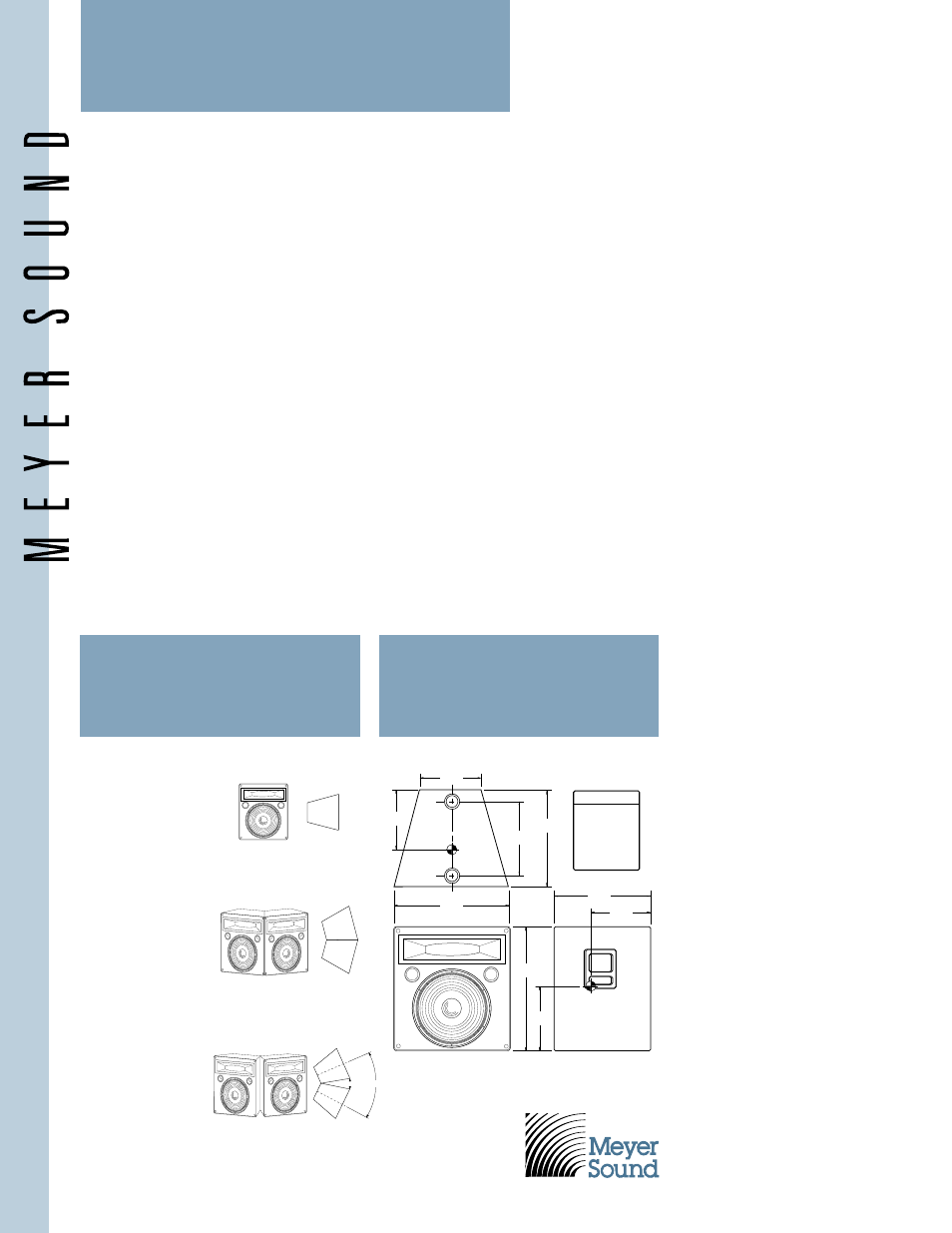 Array examples physical dimensions, Sound engineering for the art and science of sound, W x 24 | H x 18, H x 7 | Meyer Sound High-Power Loudspeaker MSL-2A User Manual | Page 4 / 4