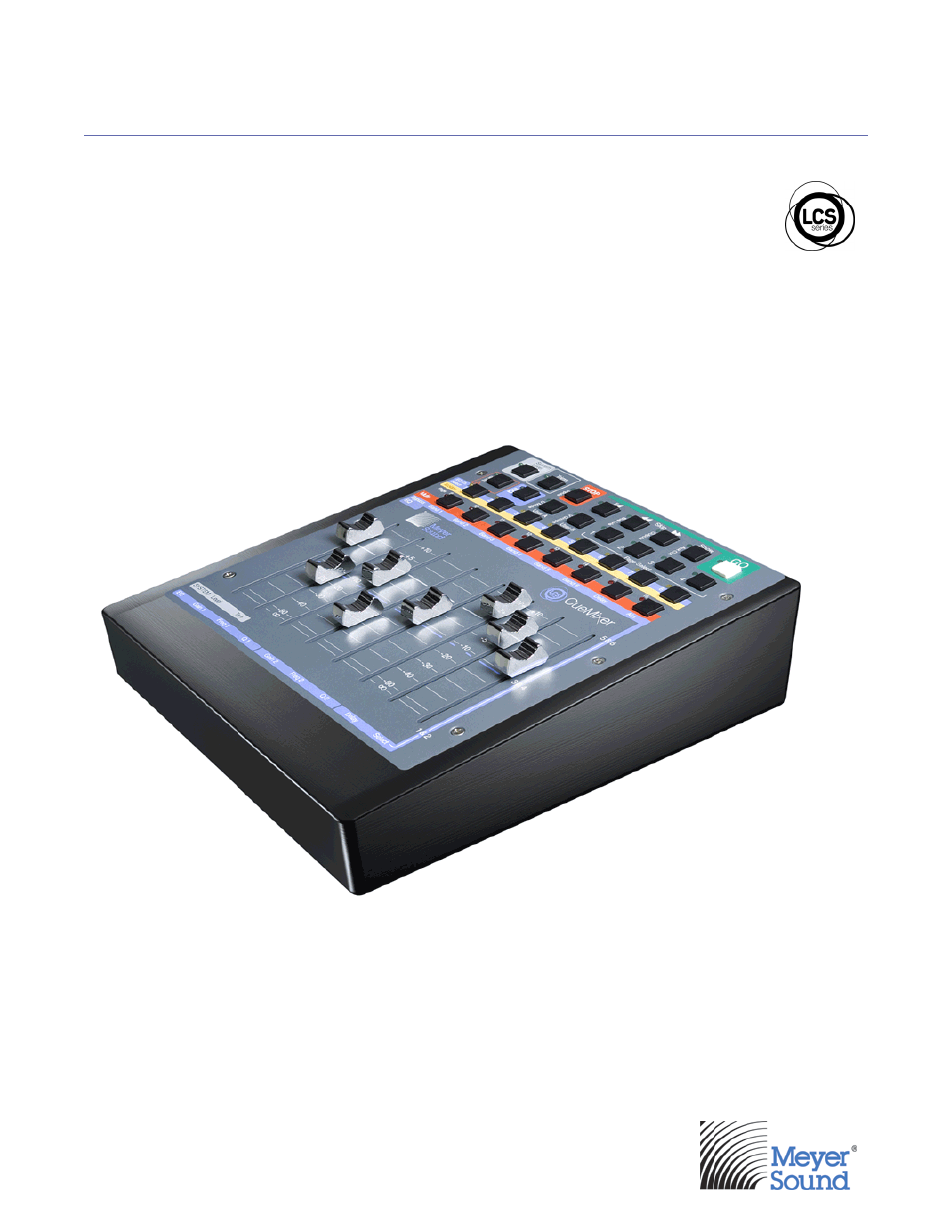 Meyer Sound CueMixer Matrix3 User Manual | 32 pages