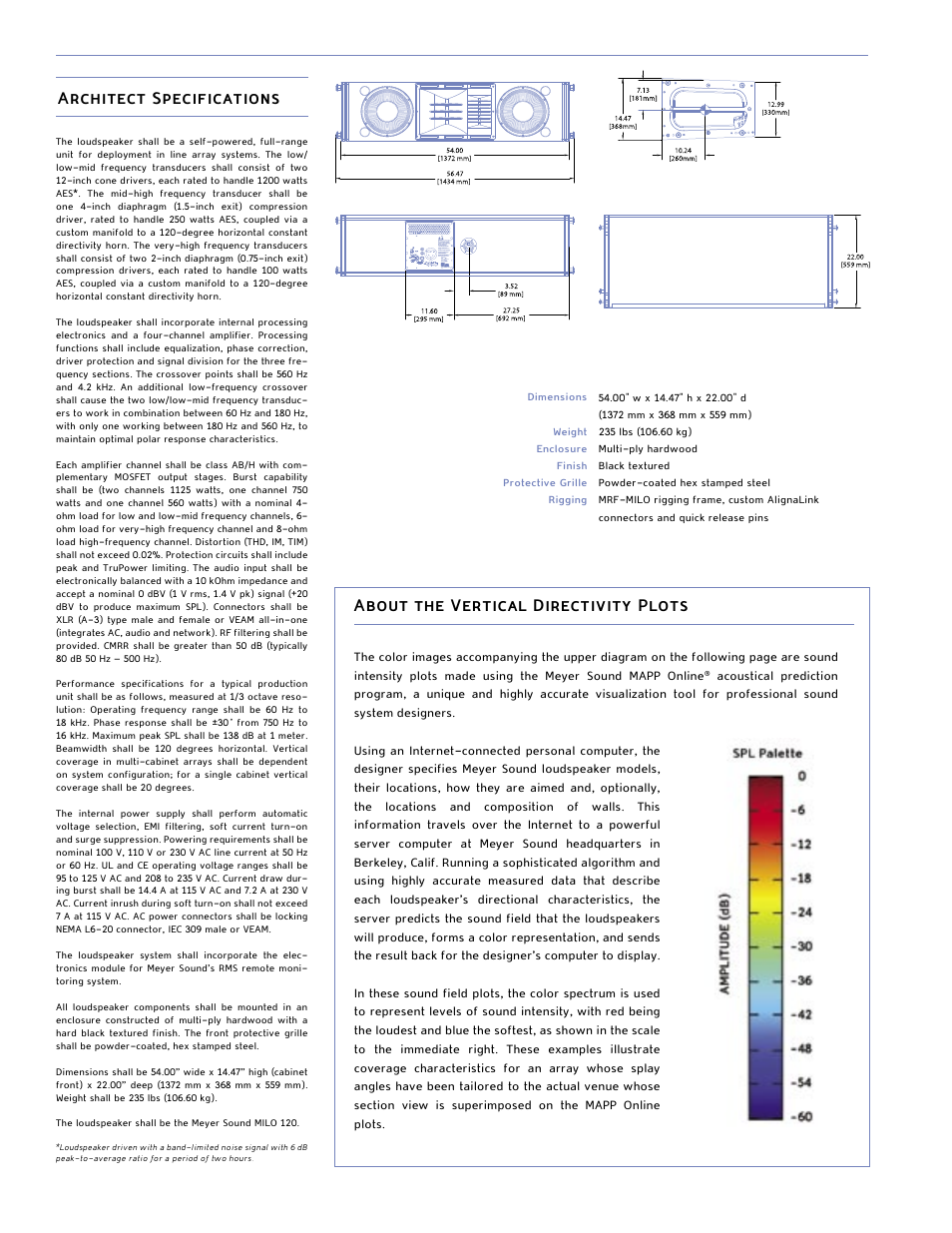 Meyer Sound MILO 120 User Manual | Page 2 / 4